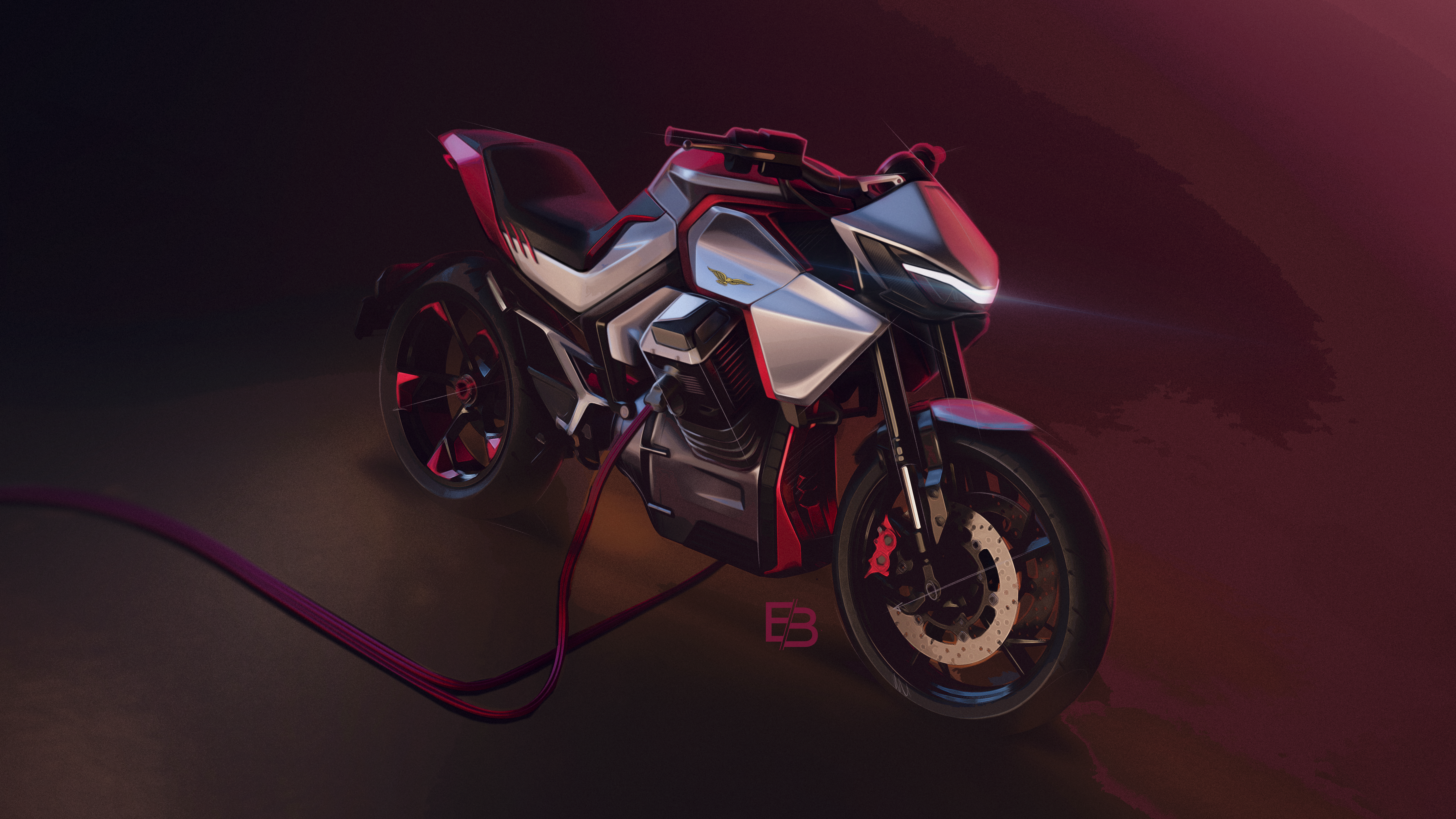 3d，vehicle，motorcycle，vehicle，Electric motorcycle，industrial design，