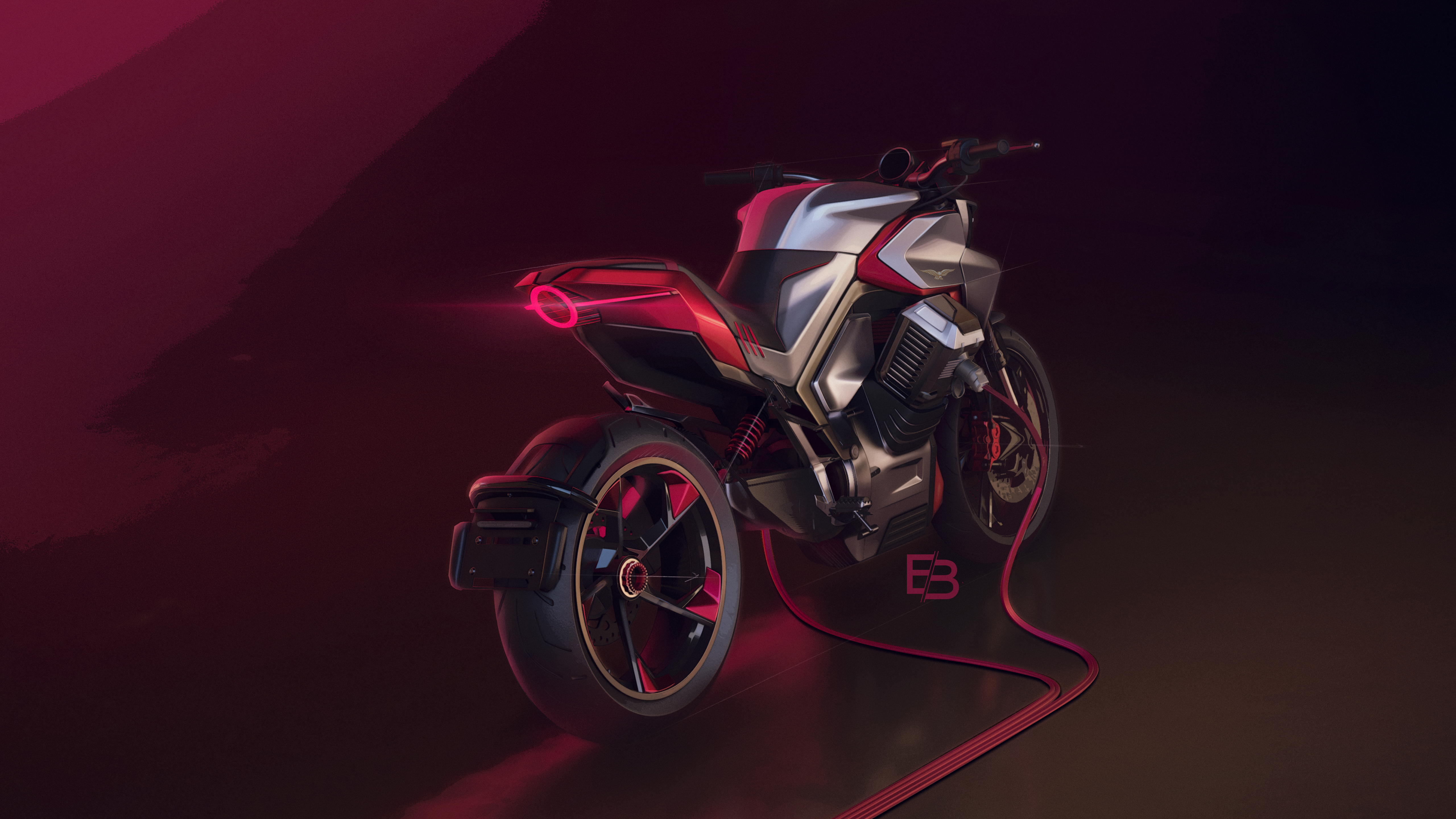 3d，vehicle，motorcycle，vehicle，Electric motorcycle，industrial design，