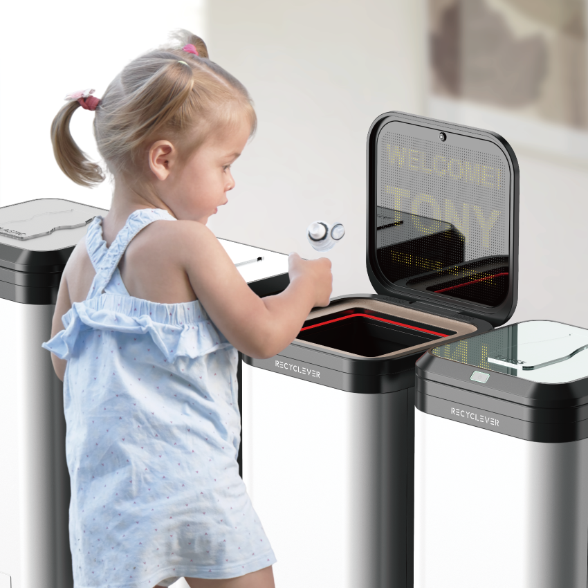 RECYCLEVER，trash can，education，recovery，Encouragement，