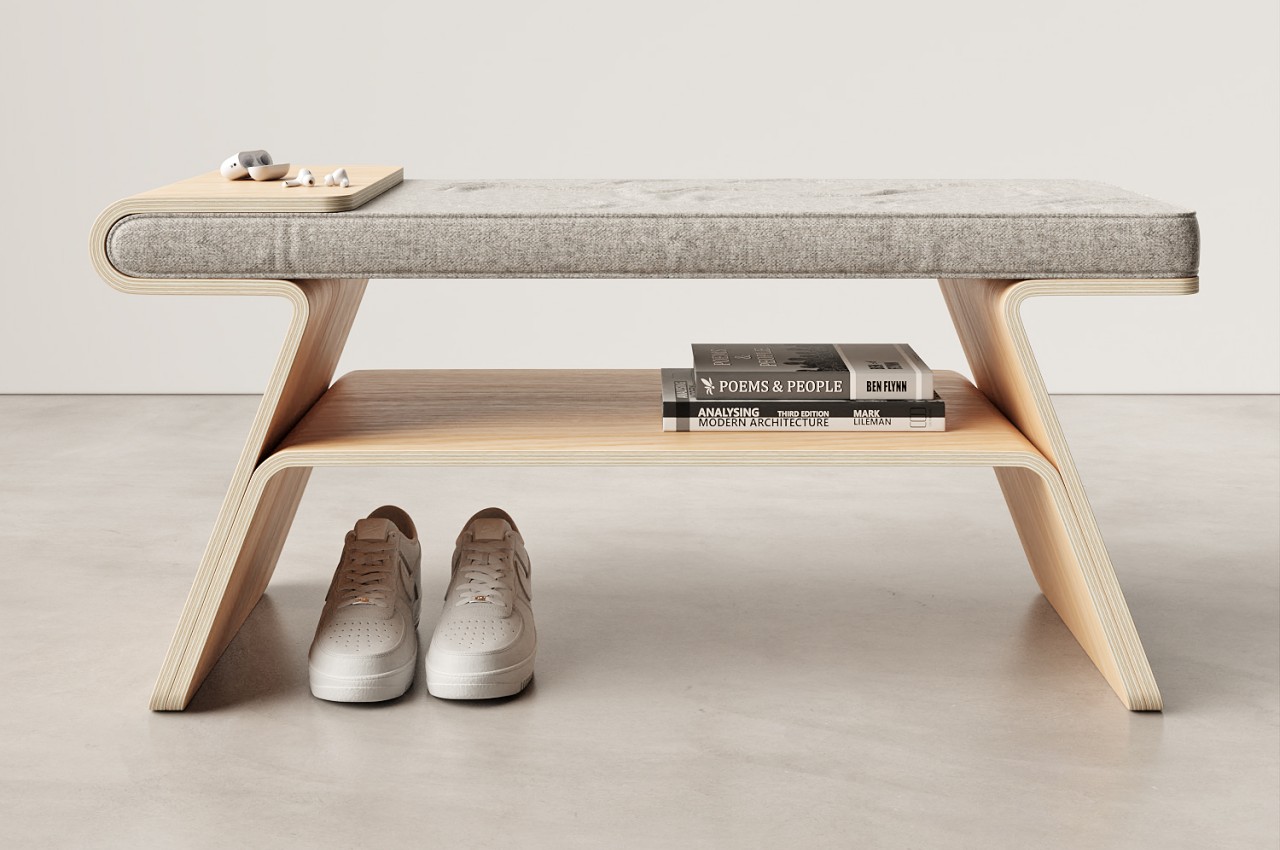 shoe rack，product design，bench，Home Furnishing，furniture，Design，