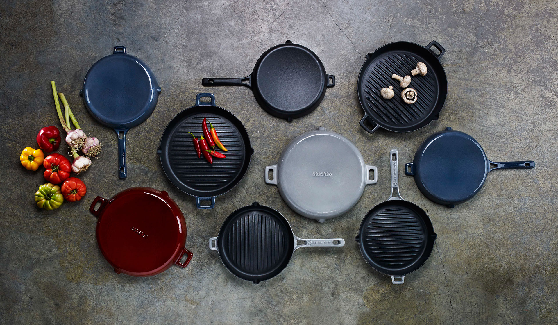 Pain point，Frying pan，red dot，