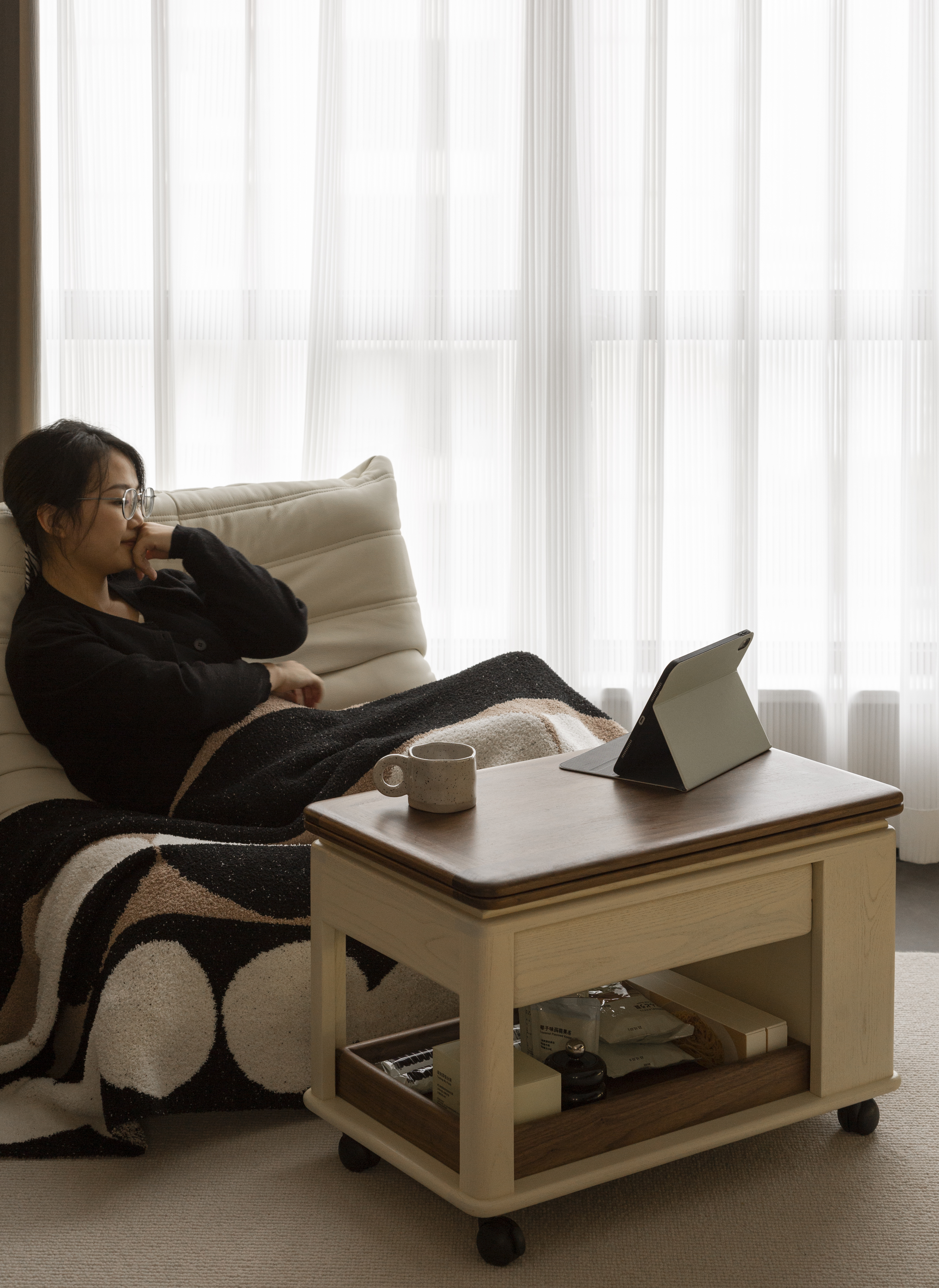 furniture design ，Original design，Solid wood furniture，Trolley，tea table，