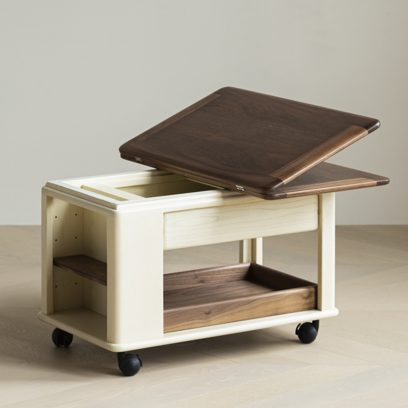 furniture design ，Original design，Solid wood furniture，Trolley，tea table，