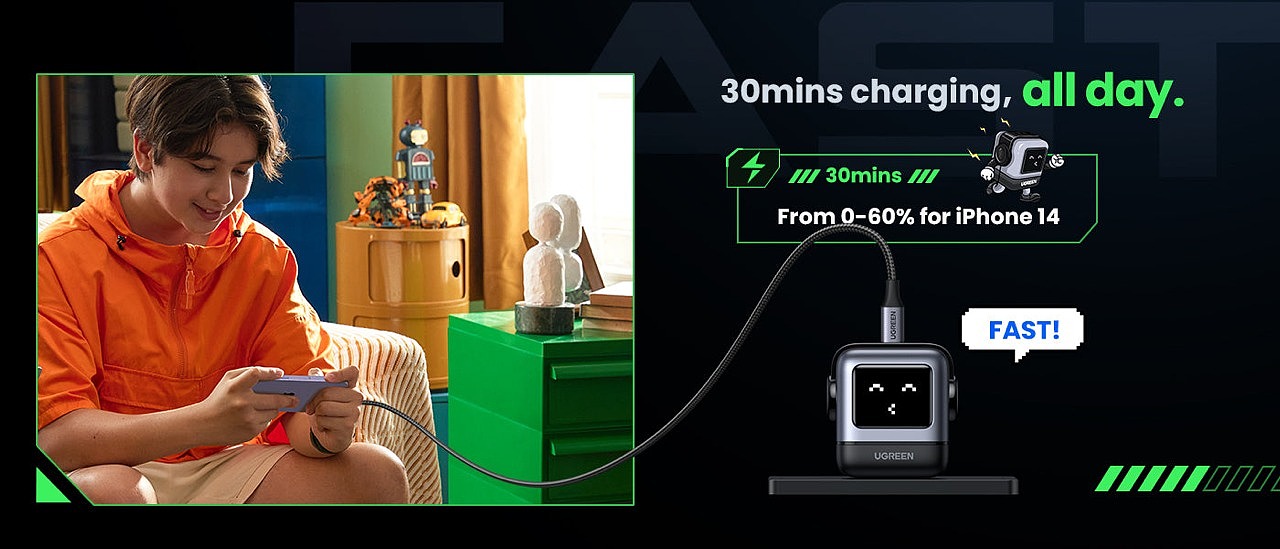 UGREEN，Nexode RG，charge，fast，