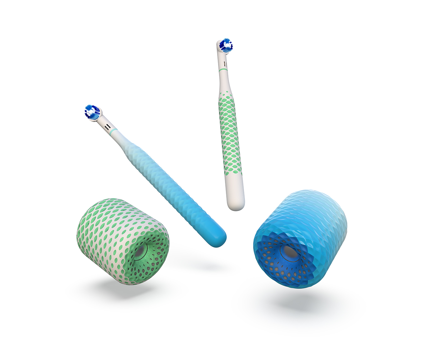 Electric toothbrush，modelling，Gradual change，