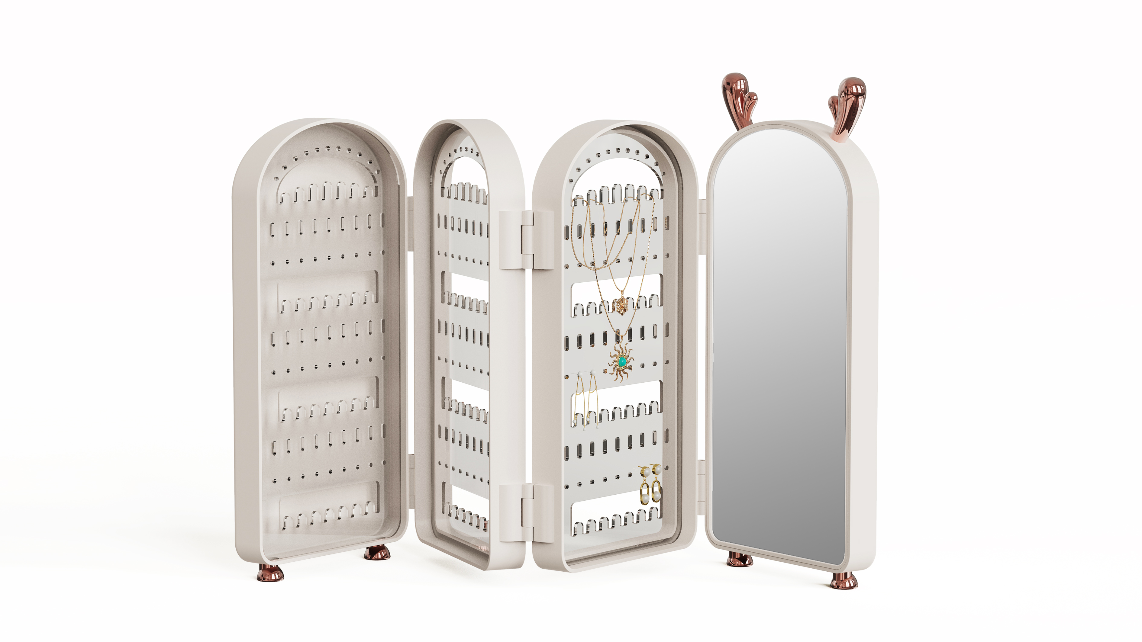 storage box，Earring accessories rack，Cartoon，industrial design，screen，