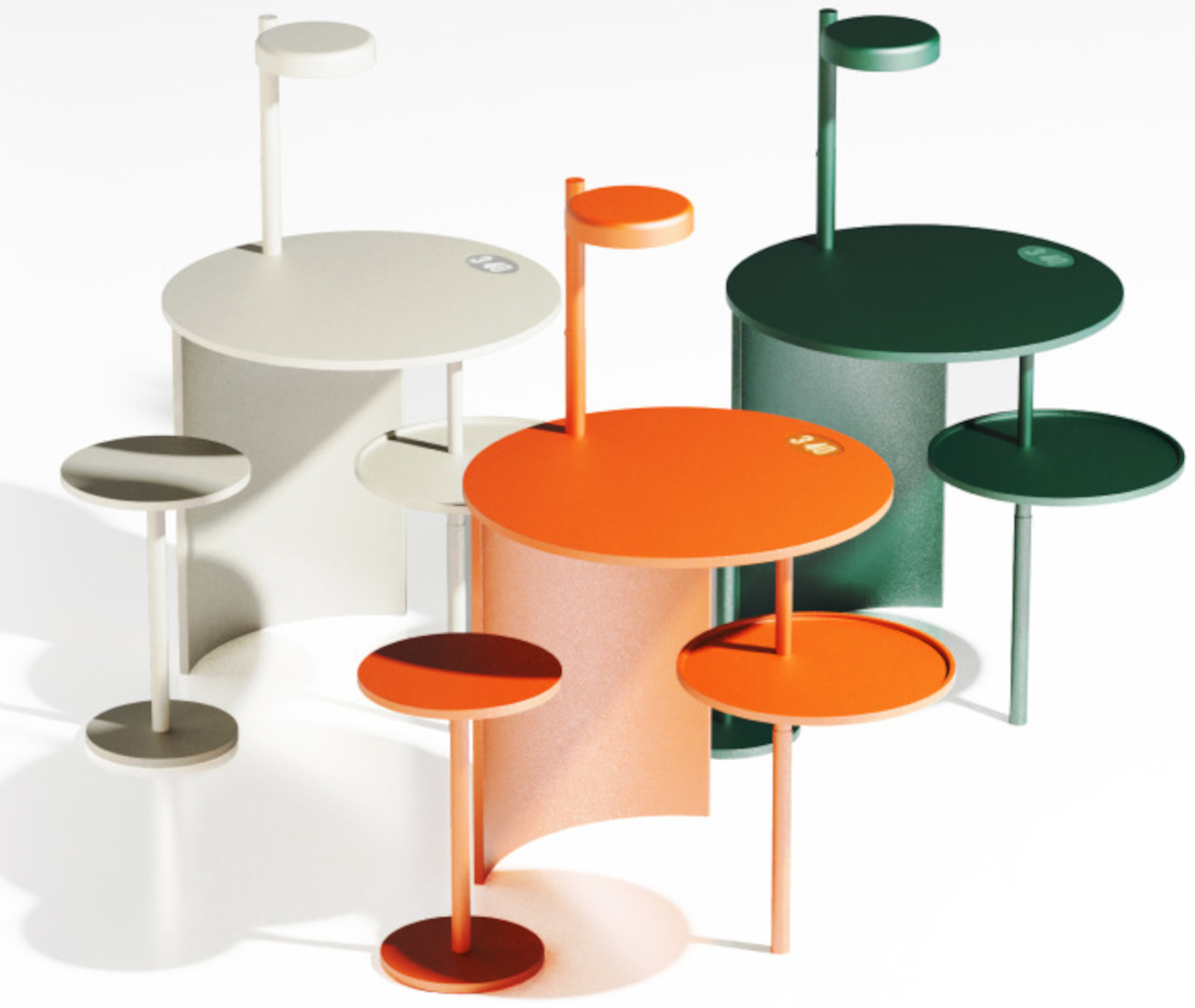 desk，conceptual design，circular，