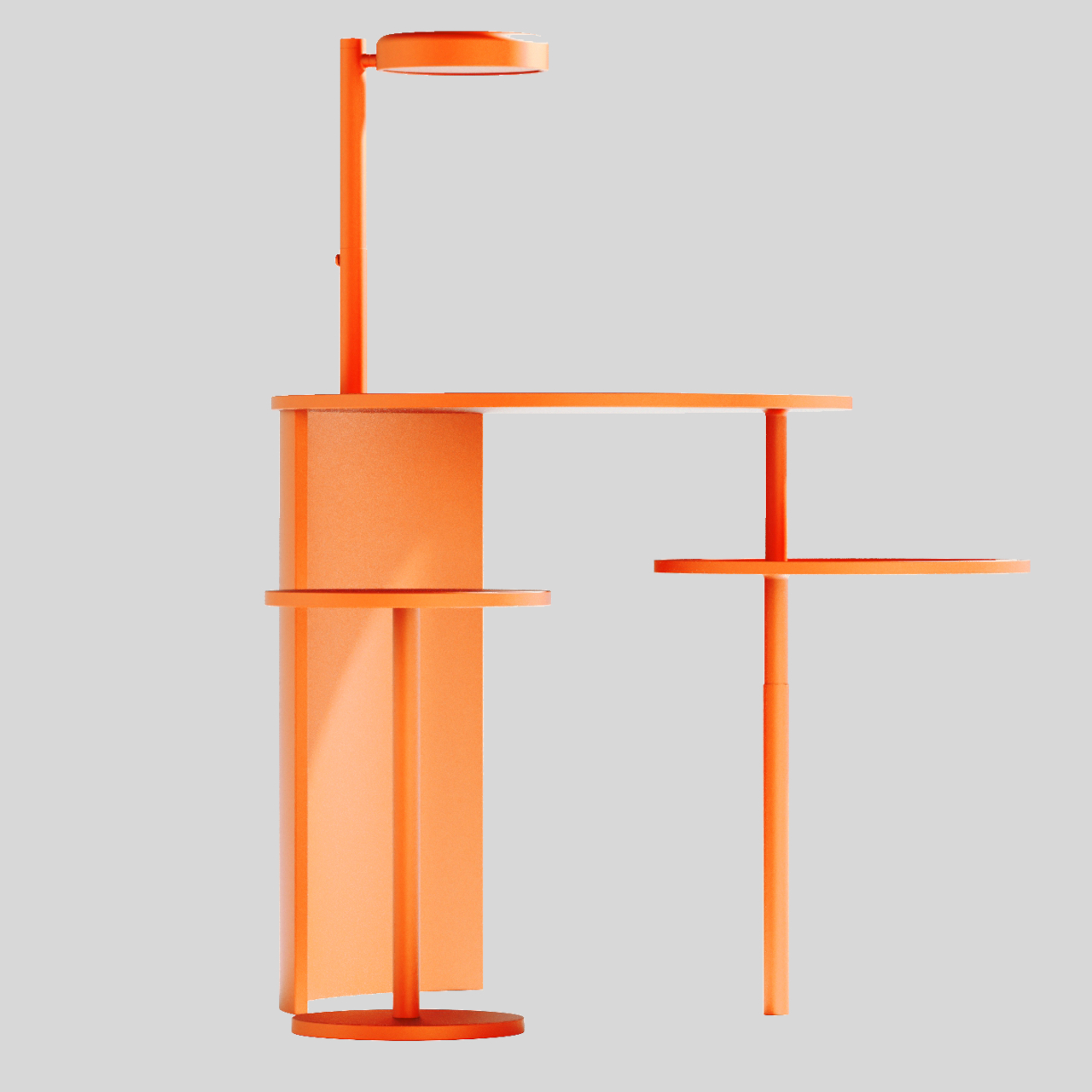 desk，conceptual design，circular，