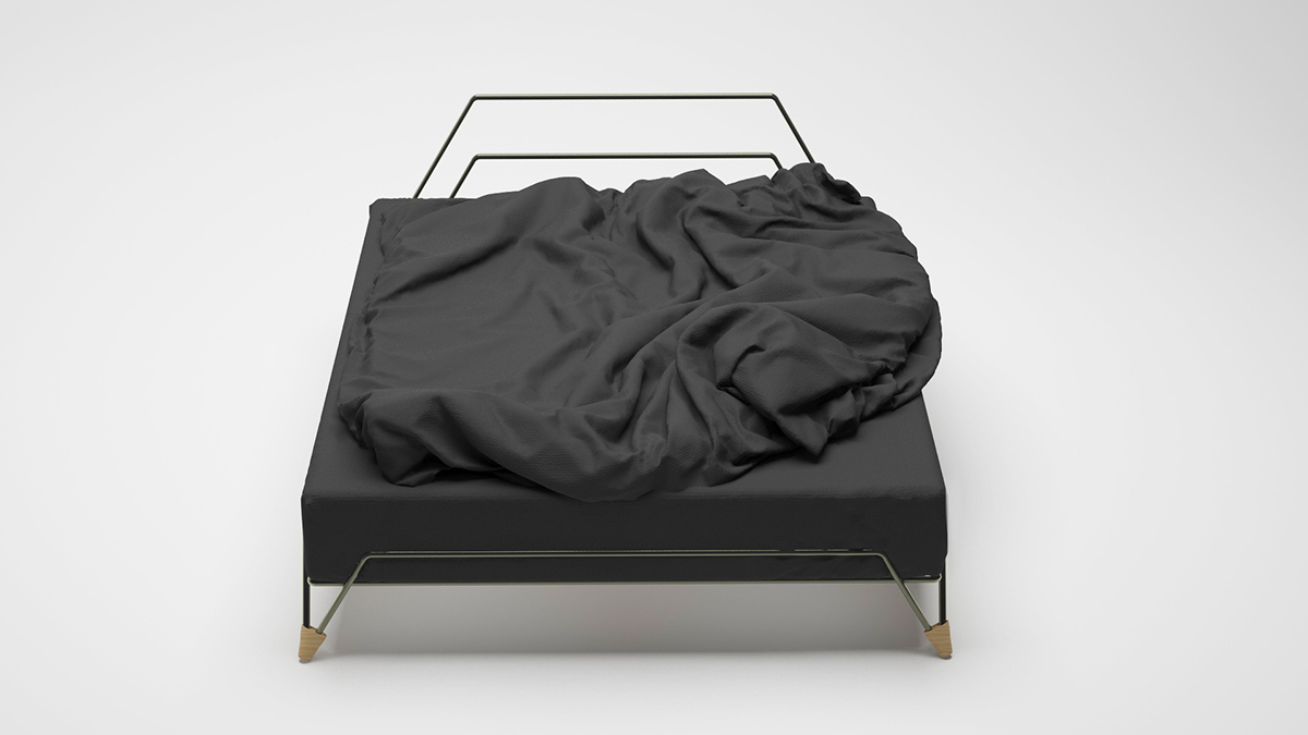 Home Furnishing，furniture，Bed，geometry，modern，