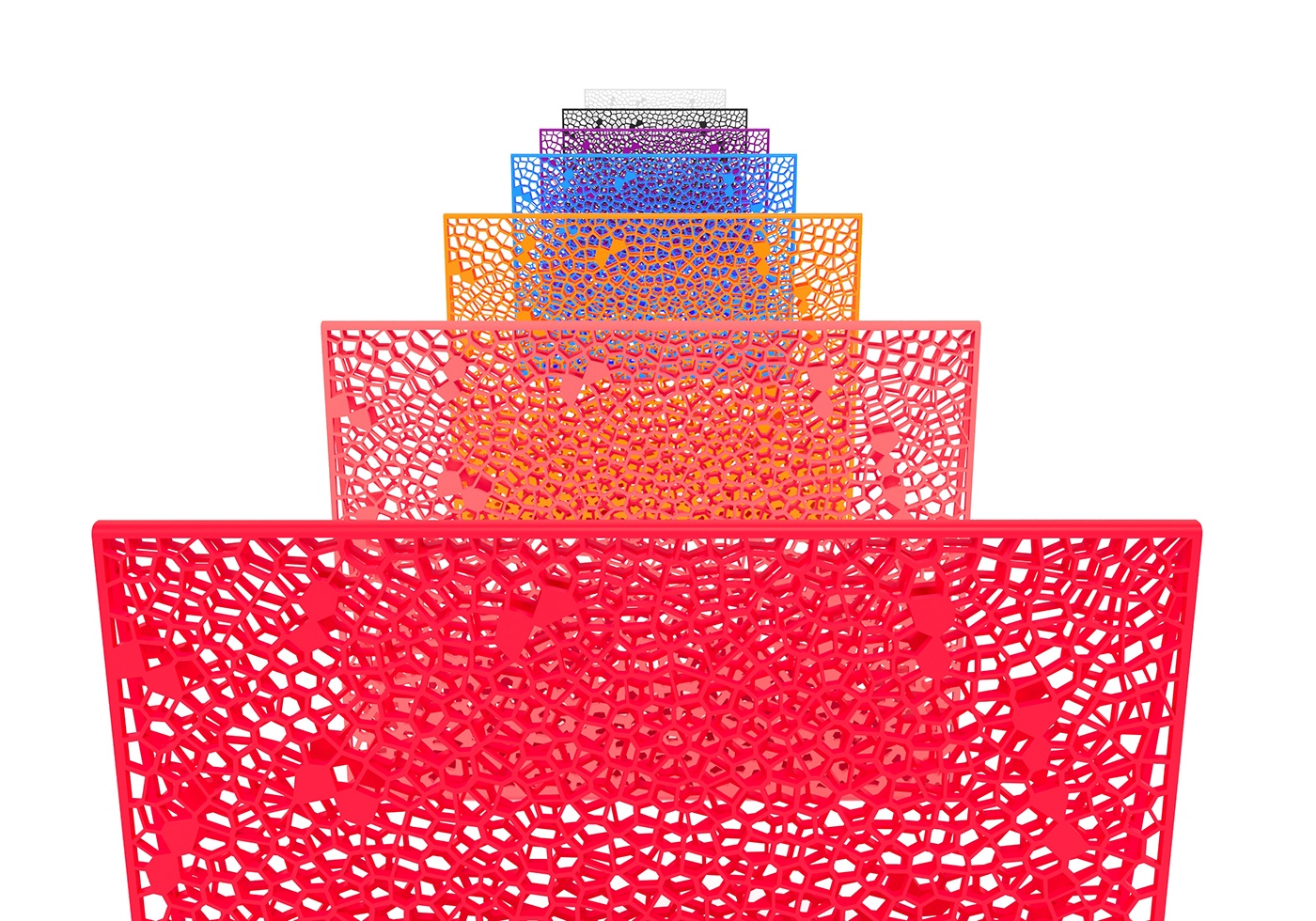 3D printing，Cooling rack，triangle，