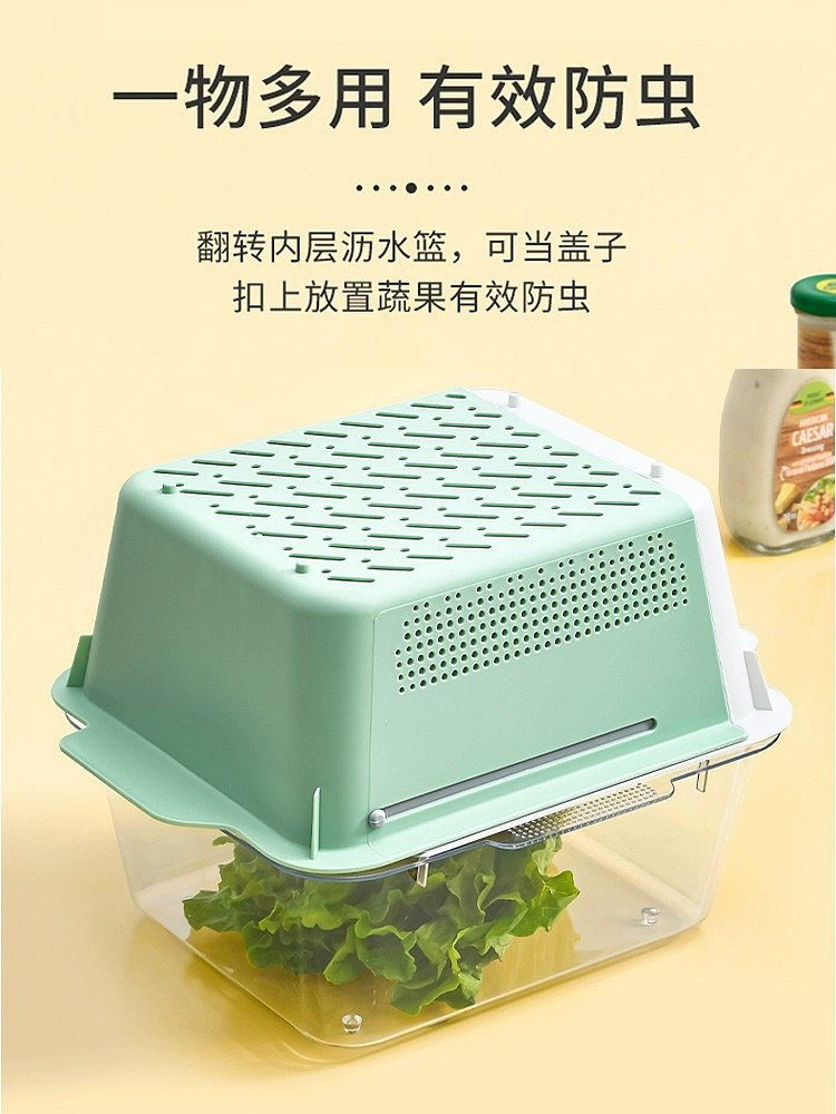 Retractable dish washing basin，Drain basket kitchen double layer，