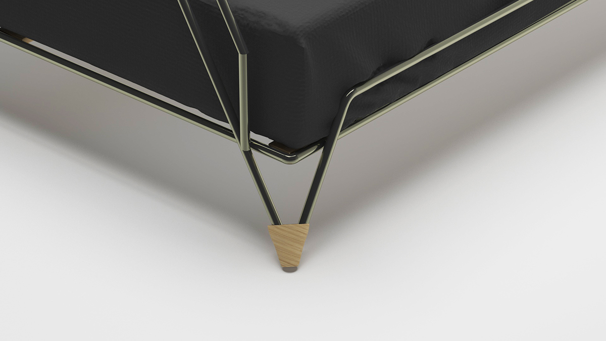 Home Furnishing，furniture，Bed，geometry，modern，