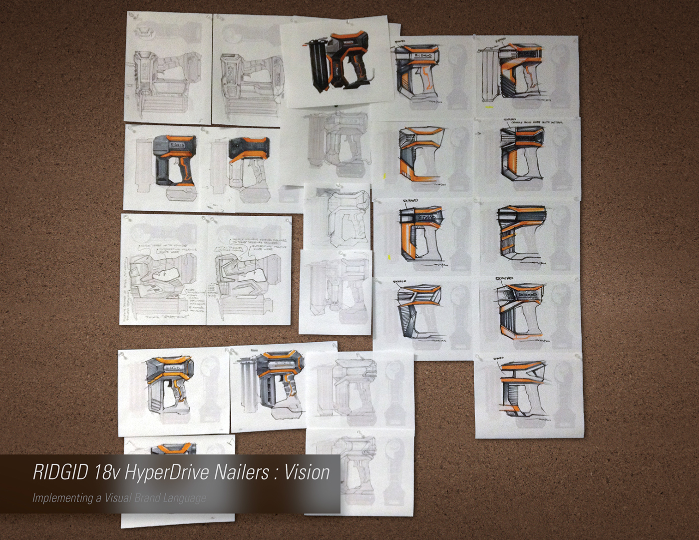 industrial design，product design，tool，equipment，hold，Nail gun，