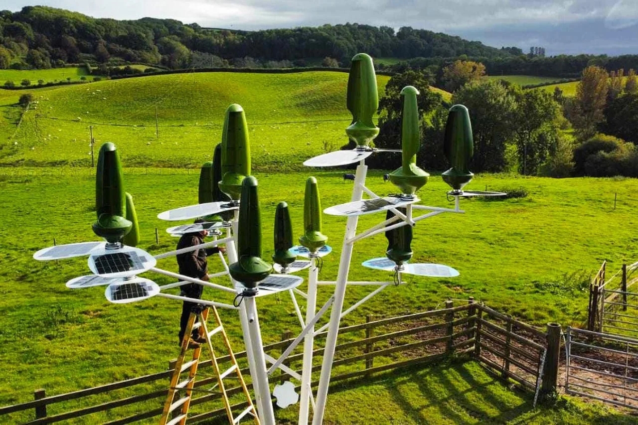 Aeroleaf，Hybrid technology，micro wind turbine，industrial equipment ，