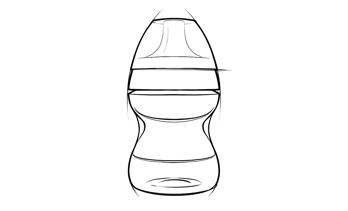 children，feeding bottle，modelling，