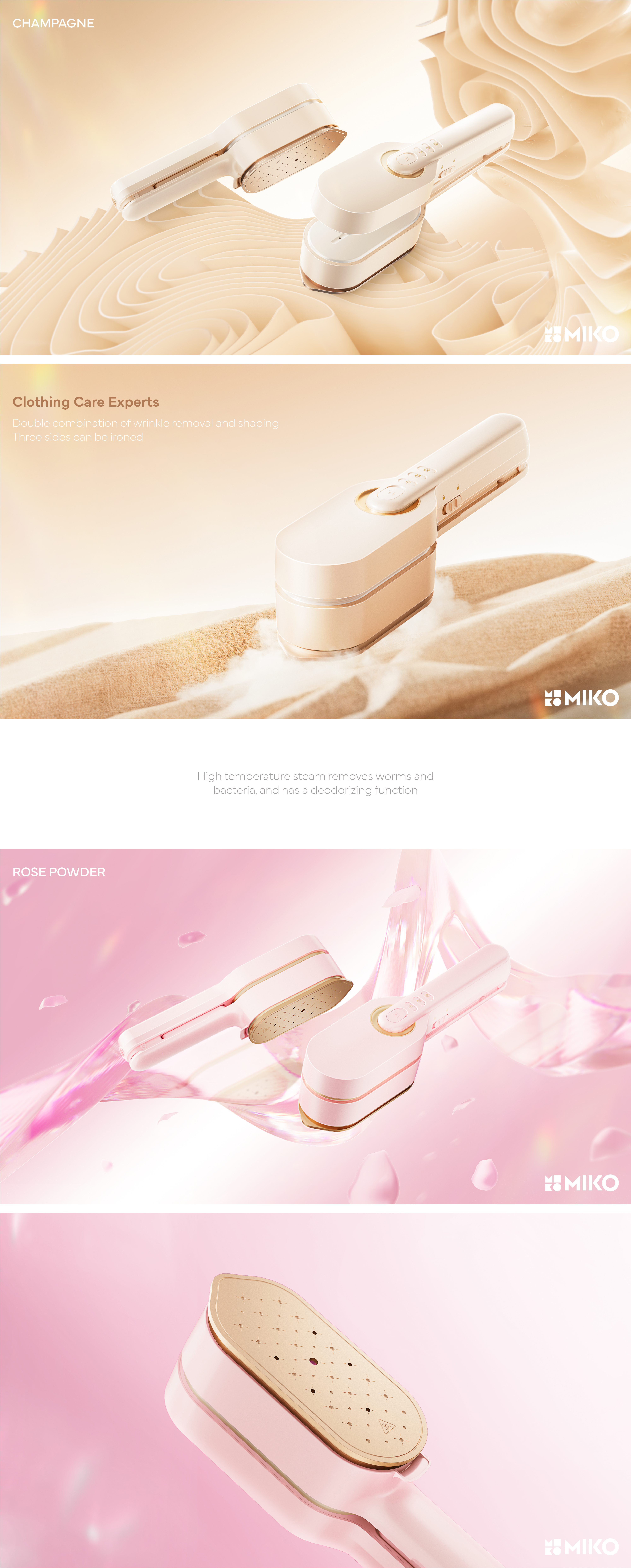 Hand held ironing machine，Steam Ironing，Ironing machine，portable，be younger，industrial design，product design，Product strategy，