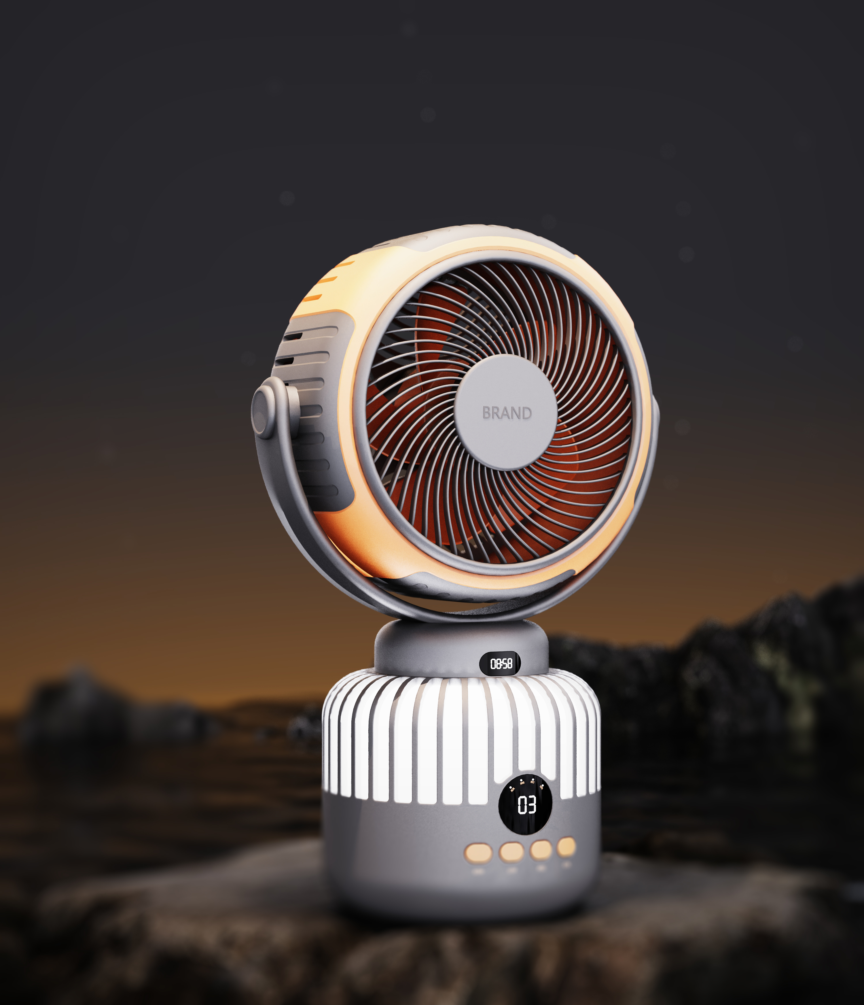 Original design，Industry / products，small home appliances，Light Luxury/Small Capital，Outdoor camping，Fan，