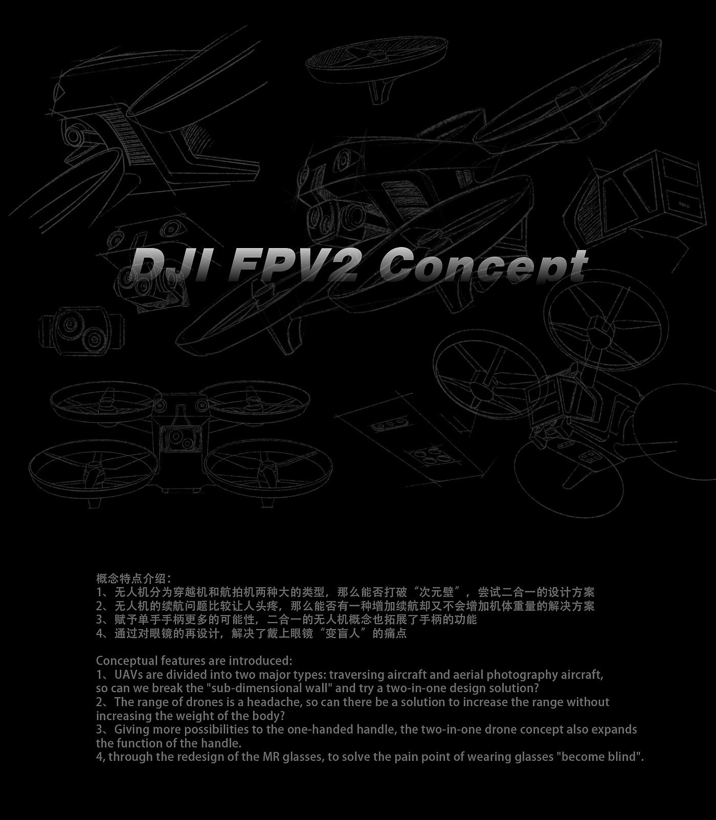 DJI，FPV，concept，drone，