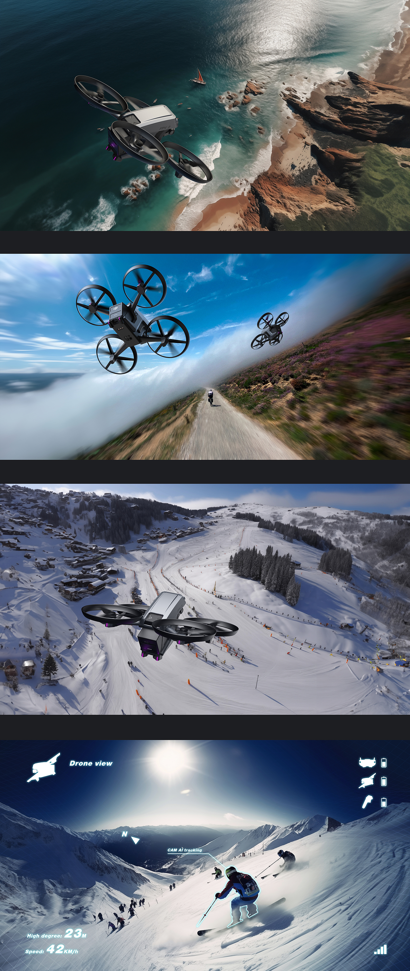 DAY，FPV，concept，drone，