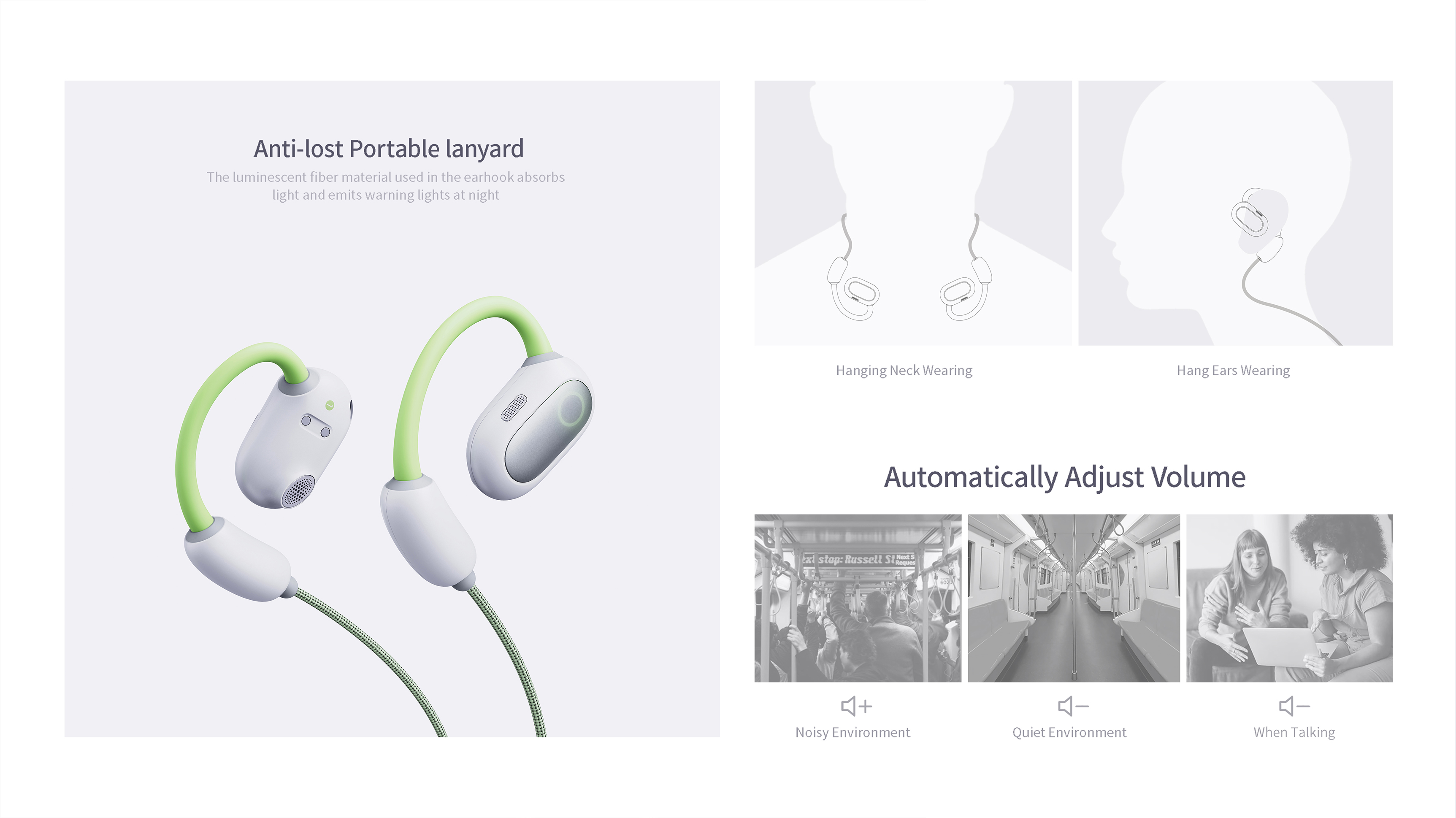 tws，Hanging Ear，Open Bluetooth Headset，Transparent bin，Luminous，Adjustable，headset，