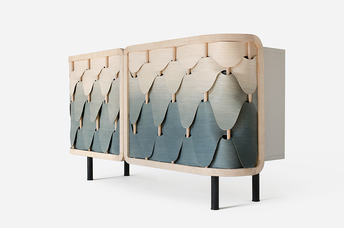 cabinet，modelling，Feather inspiration，