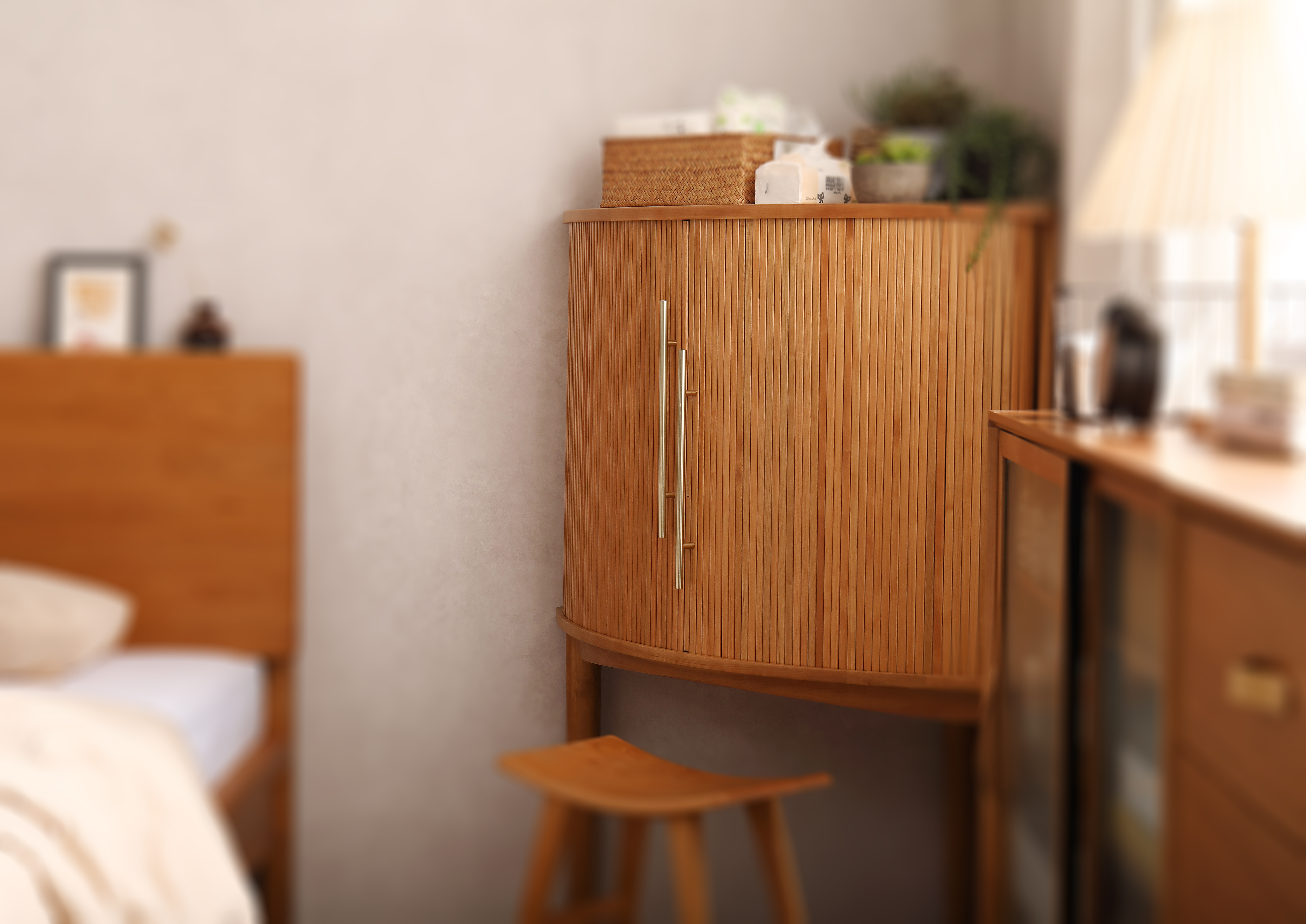 Dressing table · Solid wood · Cherry wood，