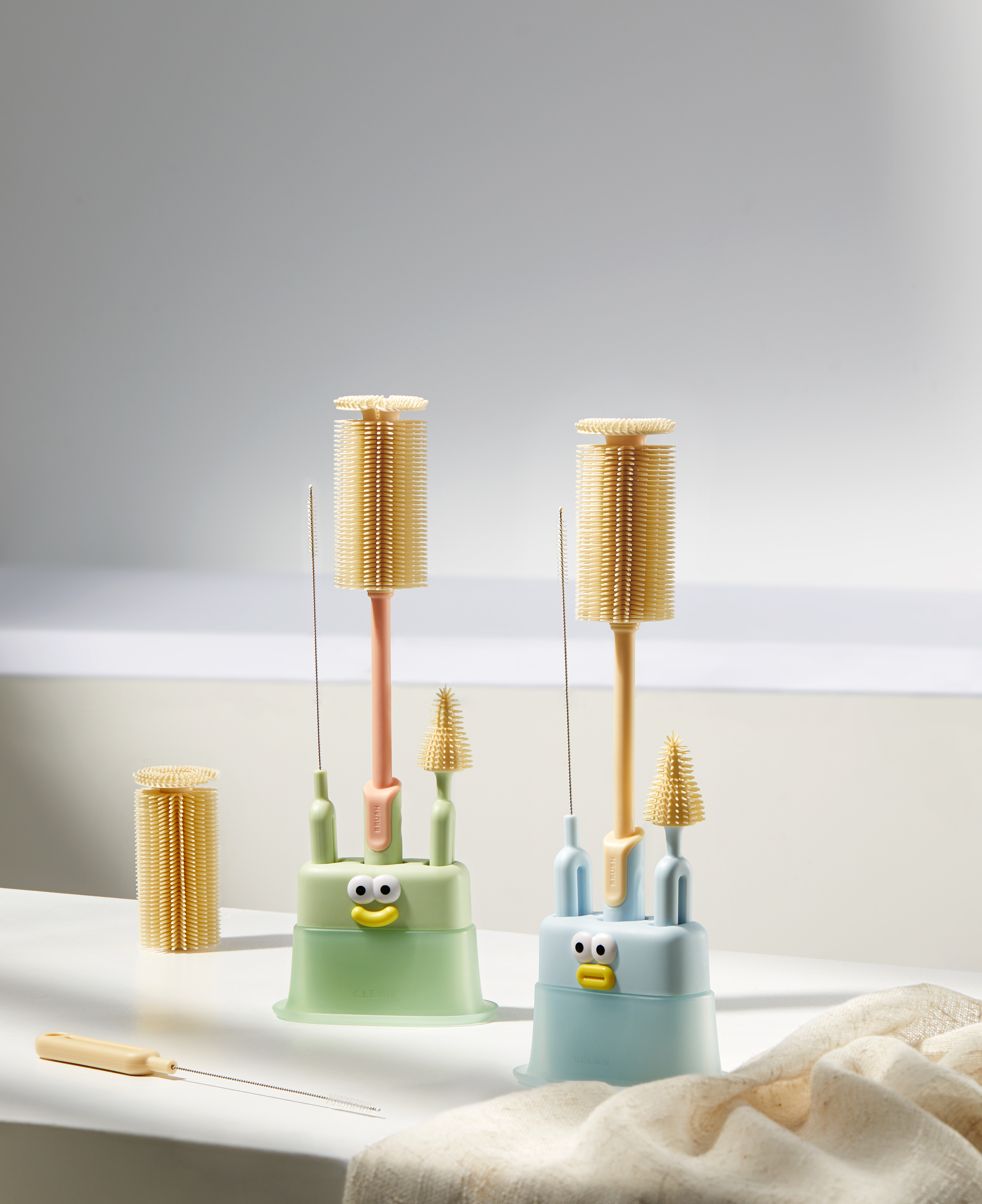 brush，milk bottle brush，clean，Mother and baby，feeding bottle，Pacifier brush，Straw brush，Drainage rack，