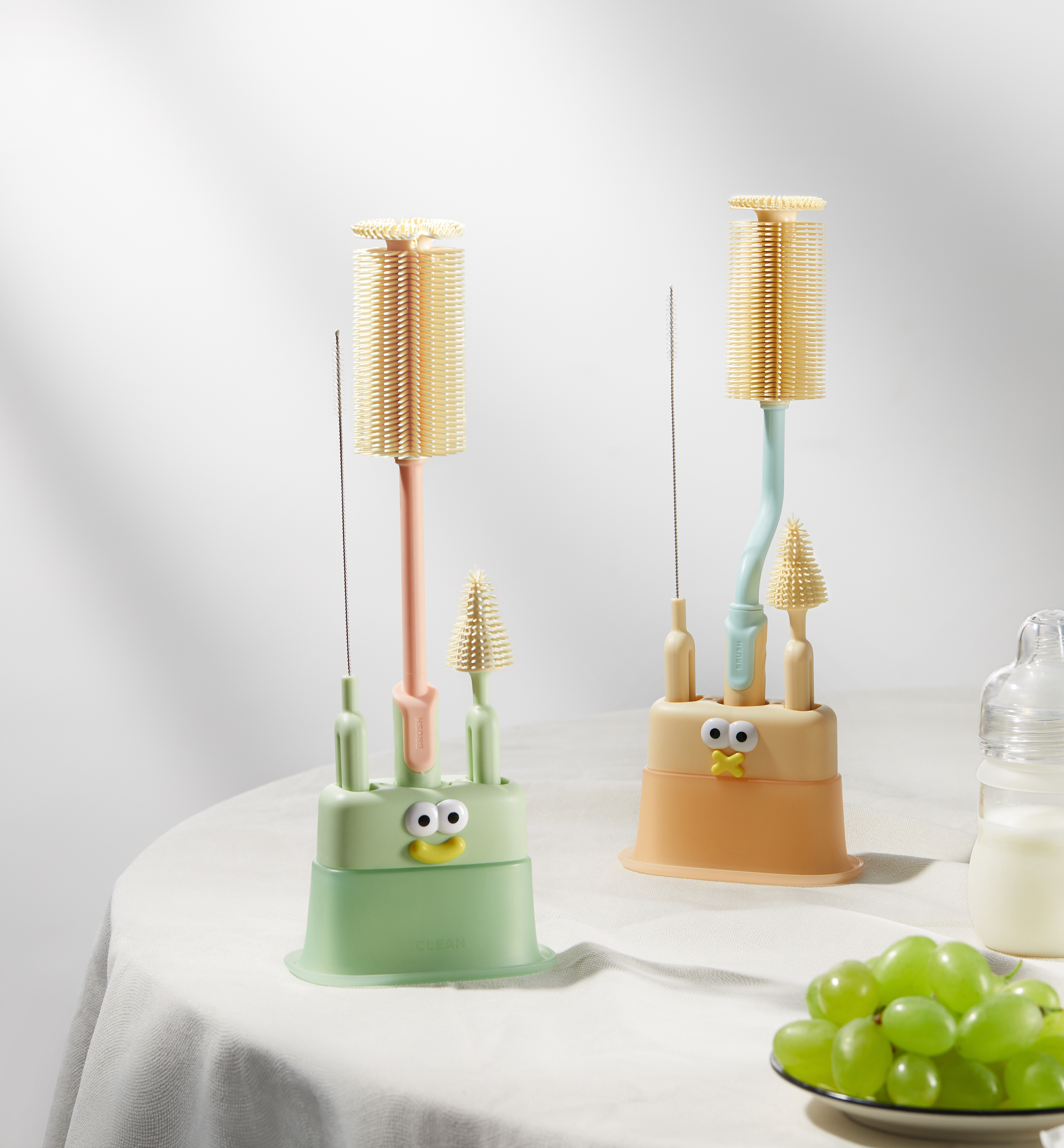 brush，milk bottle brush，clean，Mother and baby，feeding bottle，Pacifier brush，Straw brush，Drainage rack，