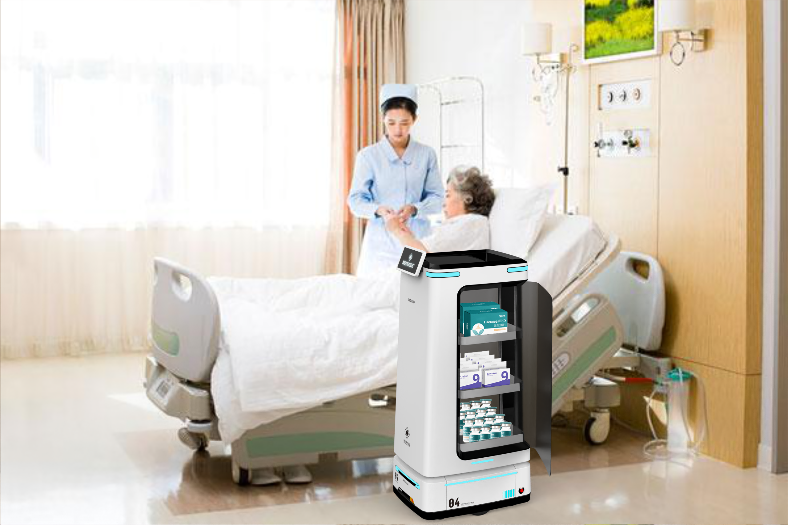 AMR，Intelligent medical treatment，Autonomous Mobile Robot，Medical robot，AMR Design，Medical equipment，