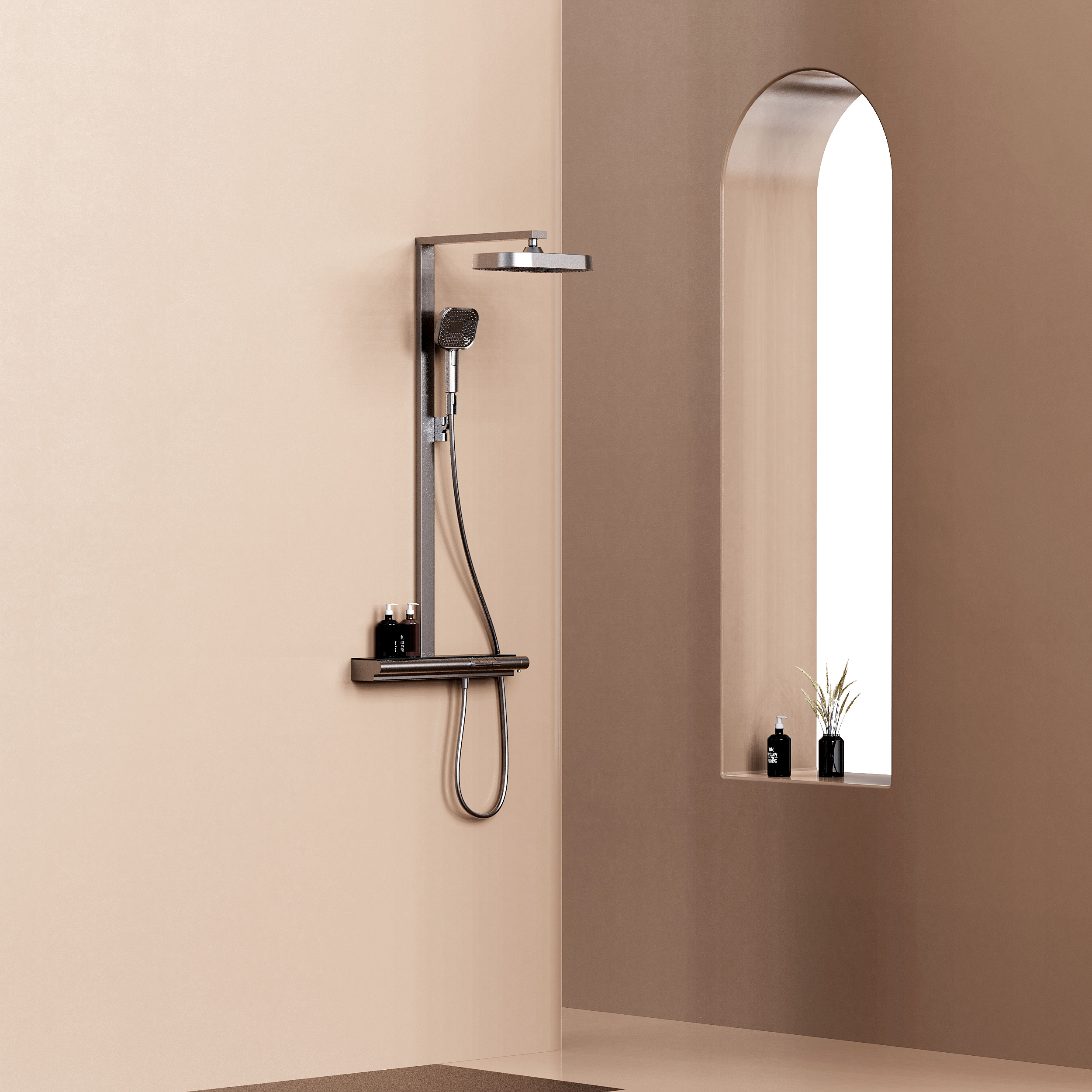 Big shower，bathroom，Shower，，Storage shower，