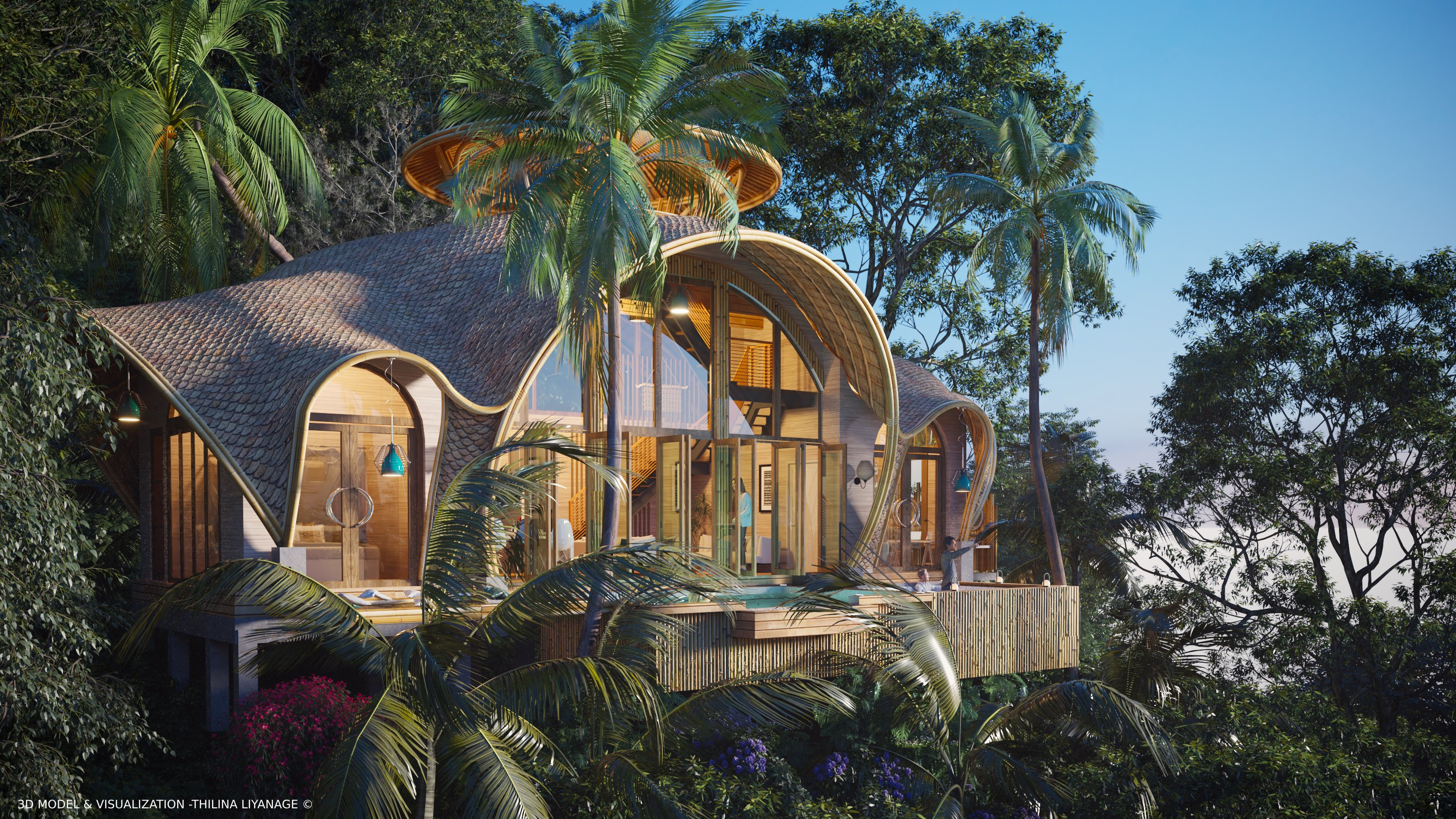 Architecture，cgi，Bamboo Architecture，visualization，vray，Model，