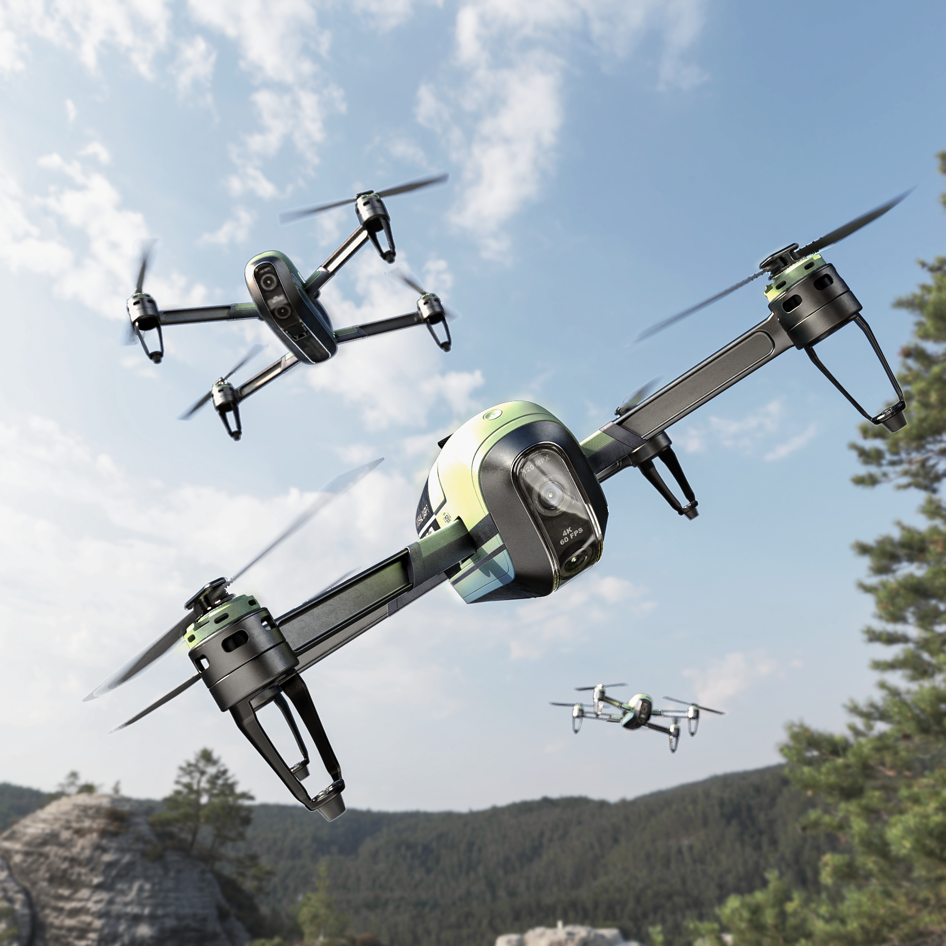 3D model，product design，industrial design，UAV，drone，cad，