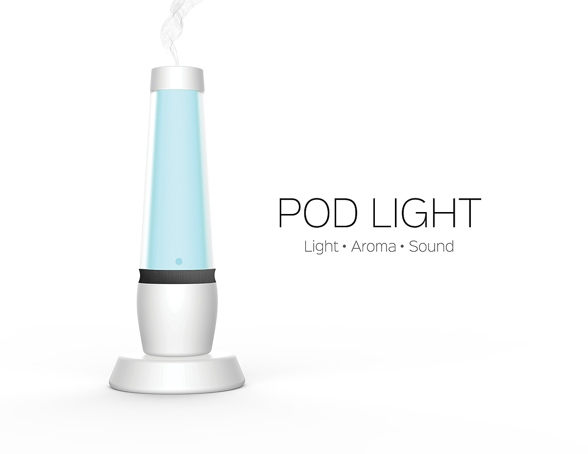 POD LIGHT，loudspeaker box，multi-function，Aromatherapy lamp，