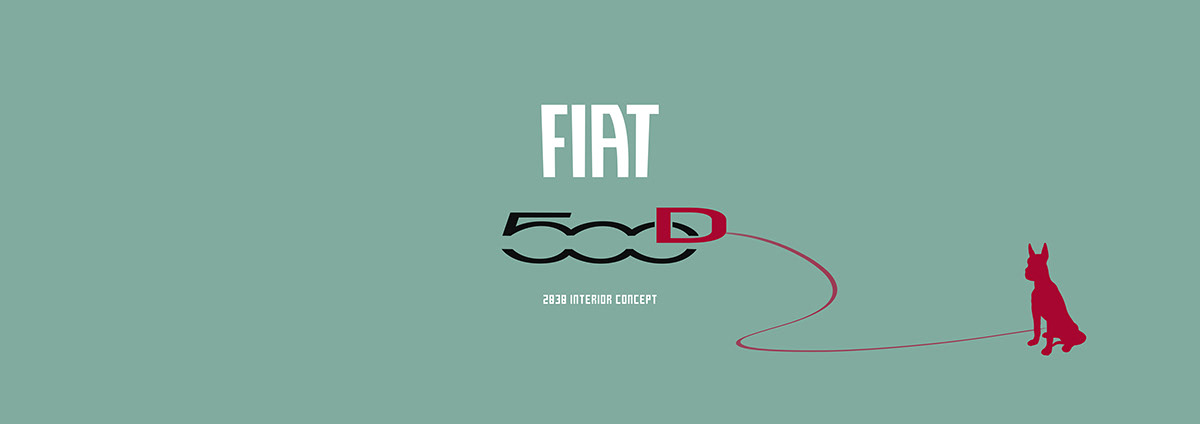 industrial design，product design，vehicle，Car seat，Fiat 500D，