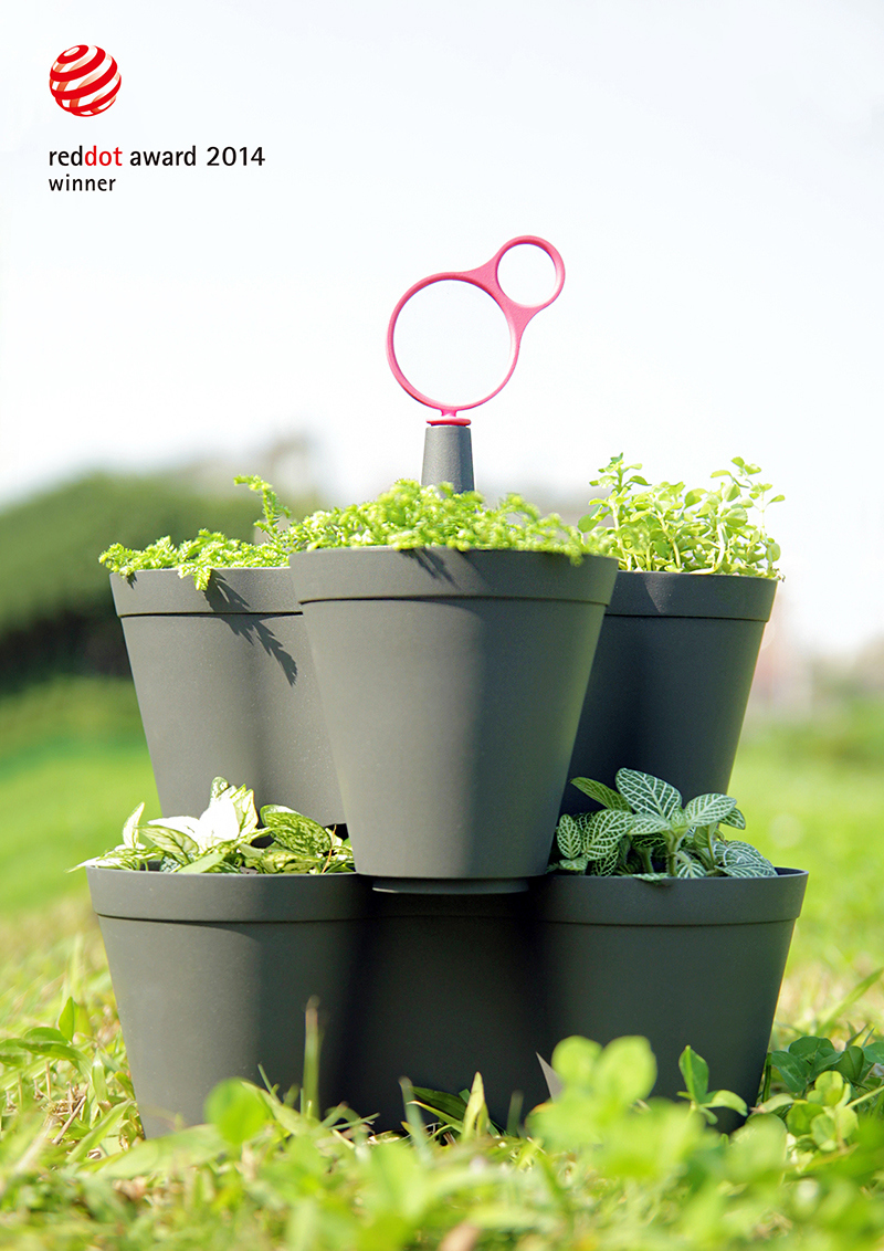 Flowerpot，tool，gardening，product design，industrial design，2014 red dot award，