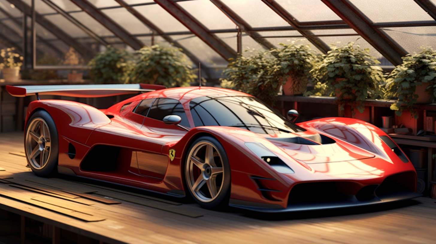 ai，artificial intelligence，Ferrari，Love the light bulb，Sports car，Automobile design，