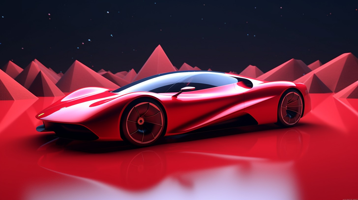 ai，artificial intelligence，Ferrari，Love the light bulb，Sports car，Automobile design，