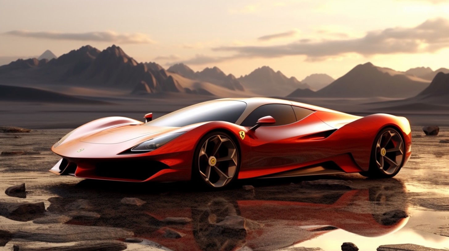 ai，artificial intelligence，Ferrari，Love the light bulb，Sports car，Automobile design，