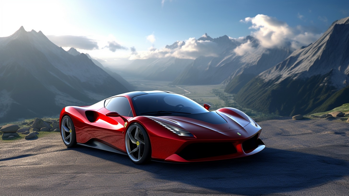 ai，artificial intelligence，Ferrari，Love the light bulb，Sports car，Automobile design，