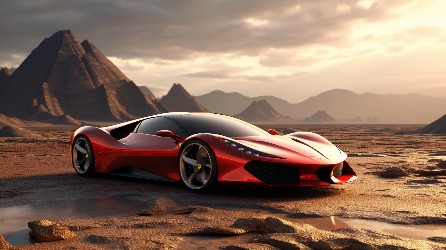 ai，artificial intelligence，Ferrari，Love the light bulb，Sports car，Automobile design，
