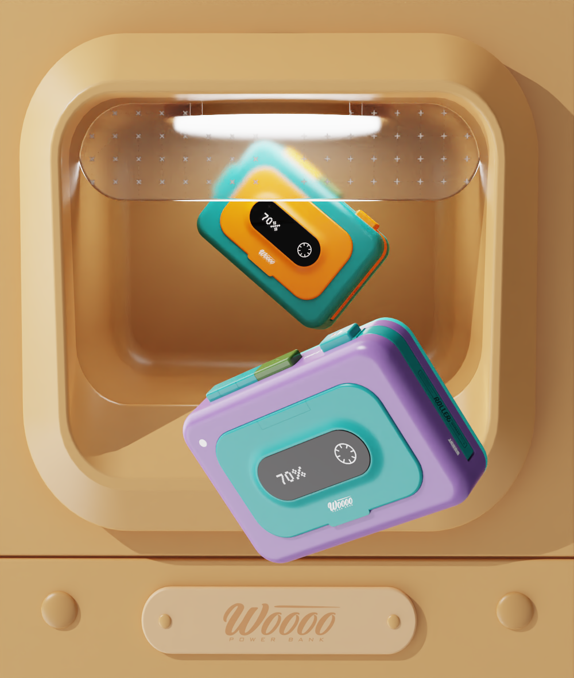 product design，portable battery，Walkman，Retro，keyshot，sample reels，modeling，Render，