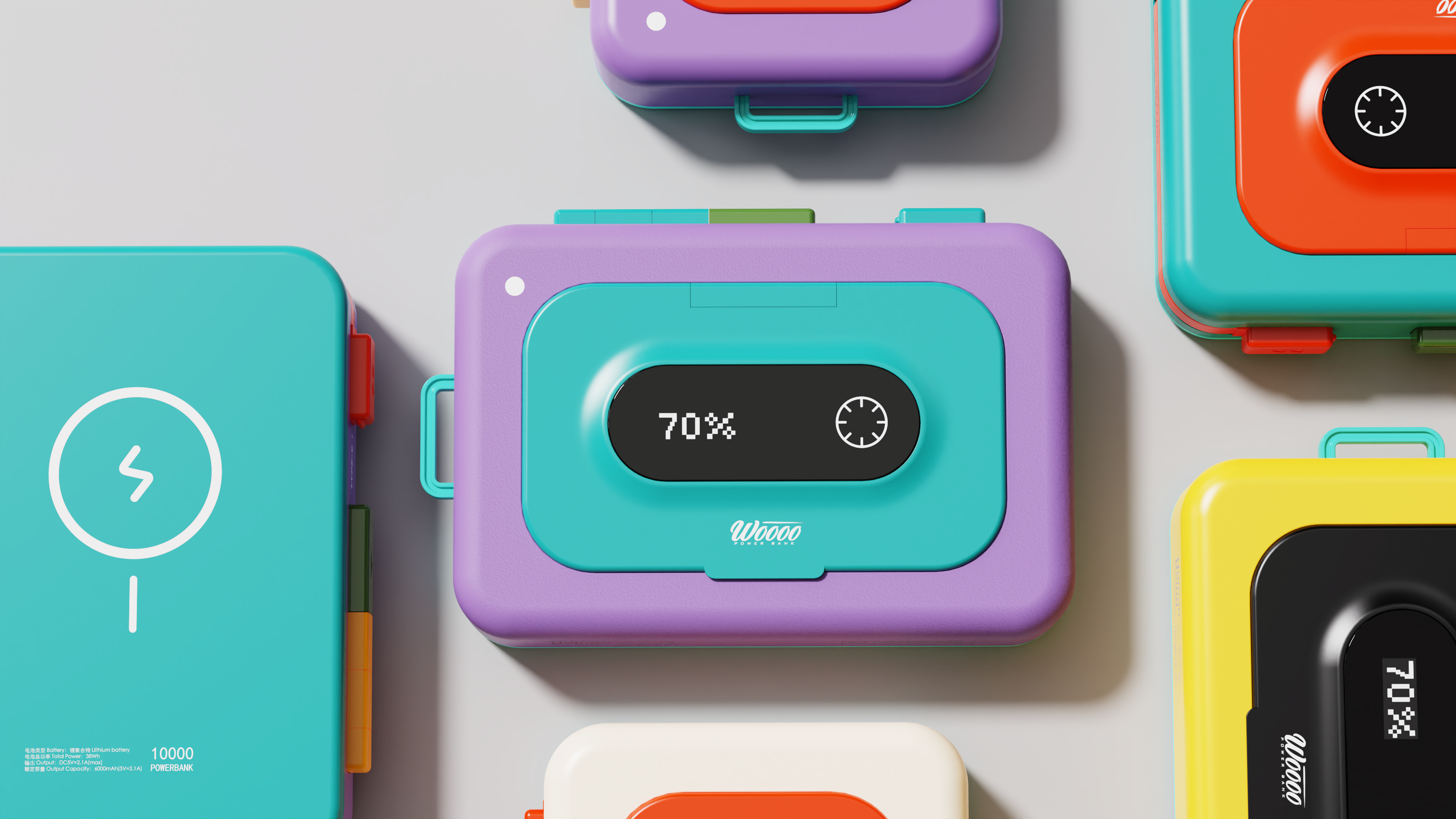 product design，portable battery，Walkman，Retro，keyshot，sample reels，modeling，Render，