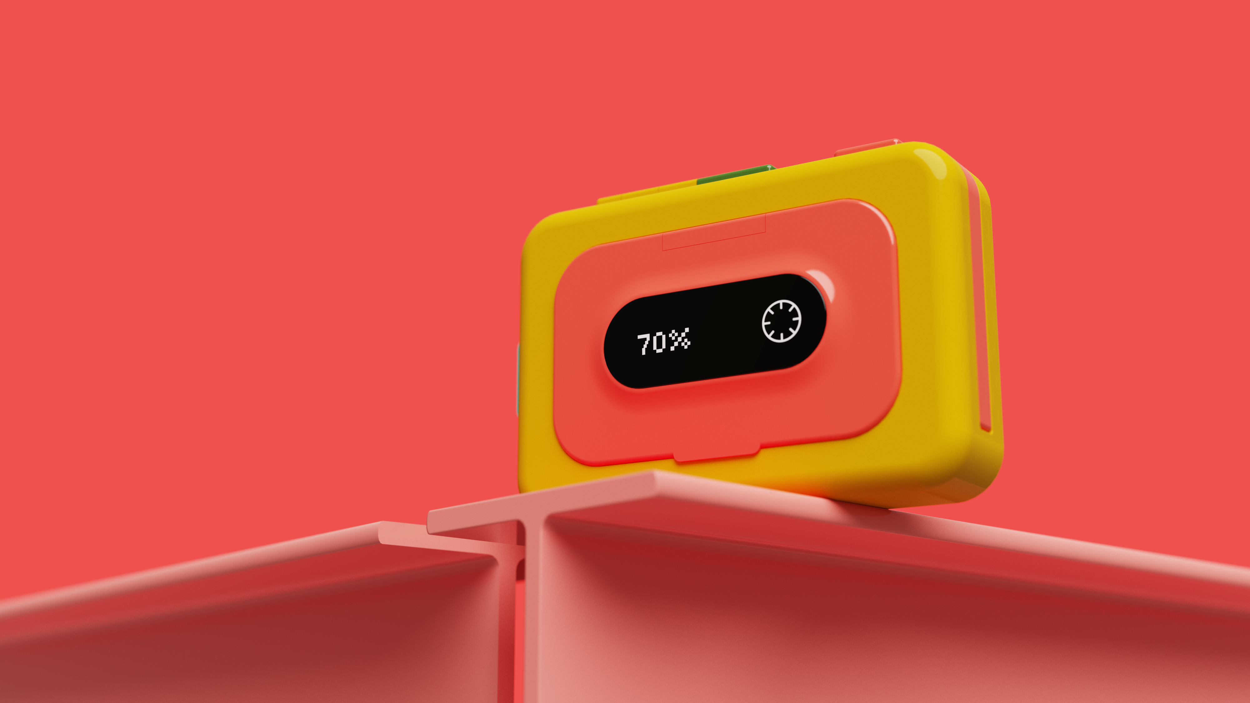 product design，portable battery，Walkman，Retro，keyshot，sample reels，modeling，Render，