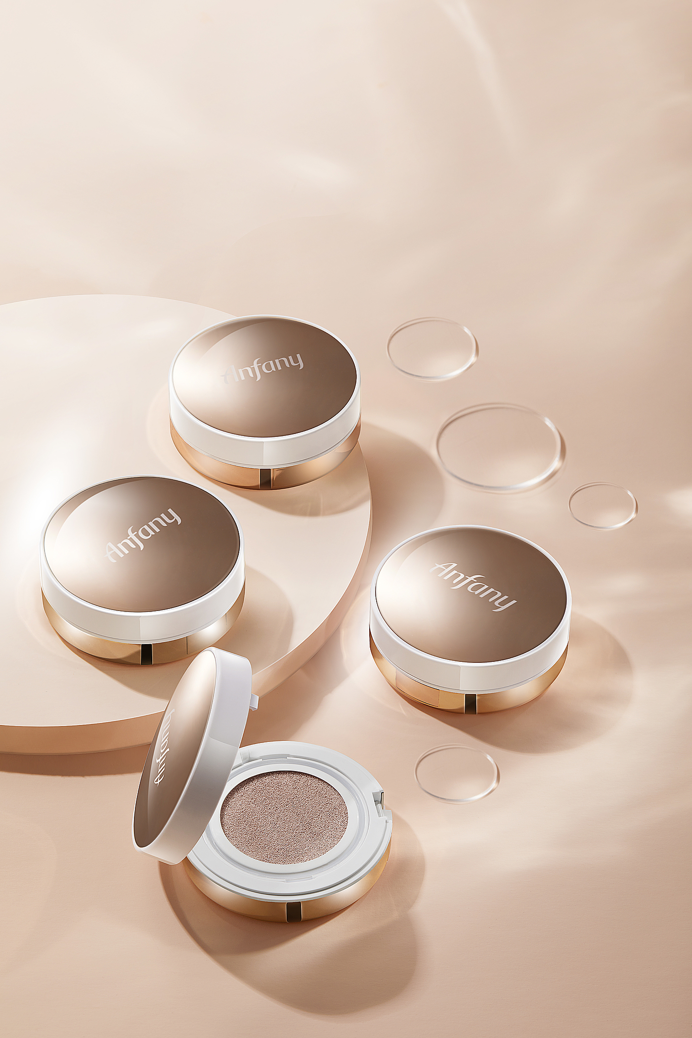 White base map，air cushion，Beauty makeup，Skin care，Make-up，