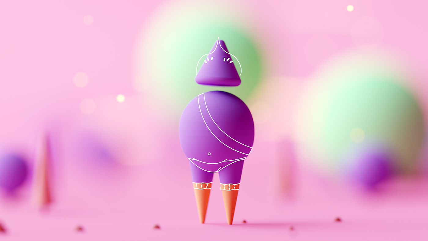3d，Design，2D，Forest，character，characterization，
