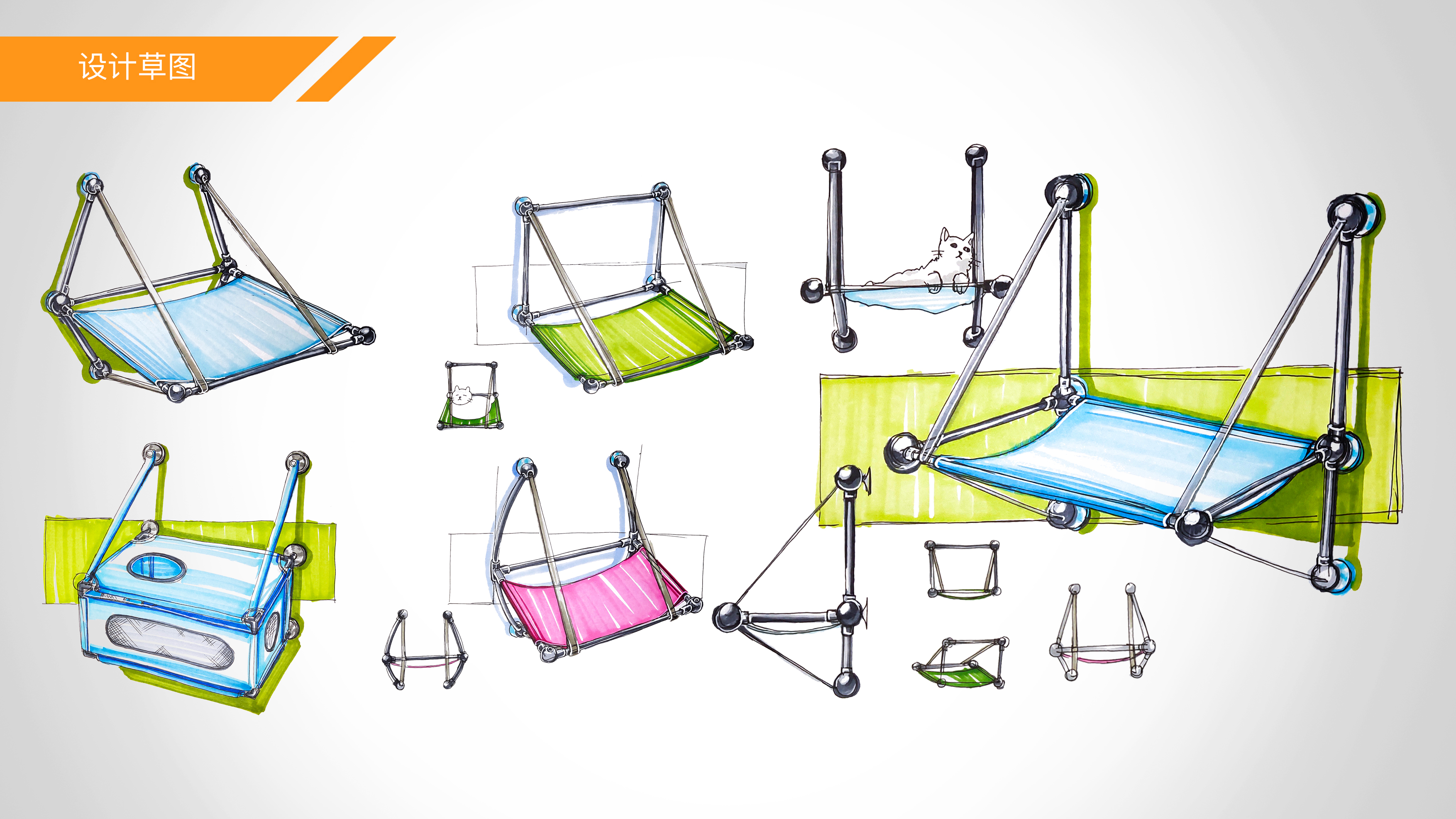 Pets，Cat products，Cat Hammock，Pet products design，Pet Cat Products，