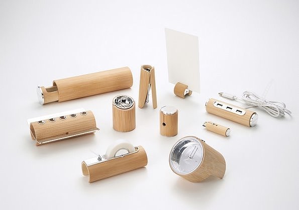 industrial design，product design，Bamboo，Office stationery，