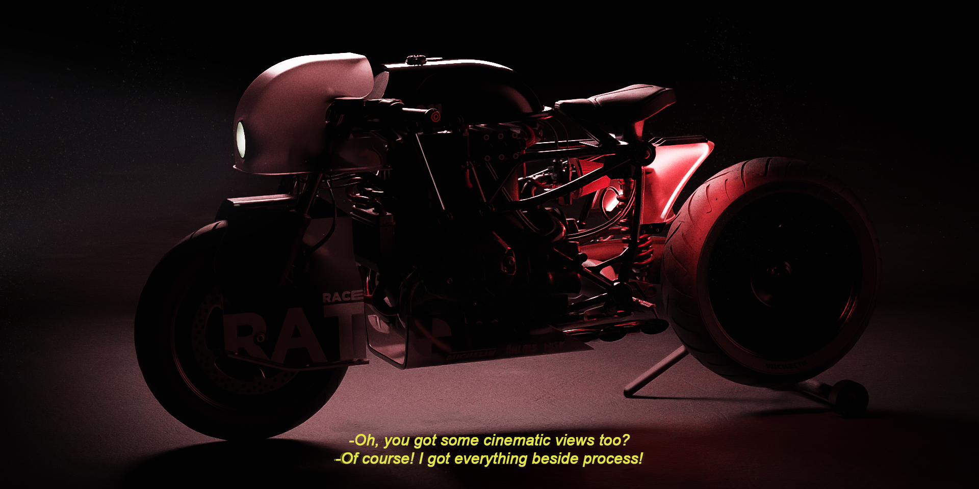 motorcycle，craft motorcycle，industrial design，vehicle，vehicle，3d，