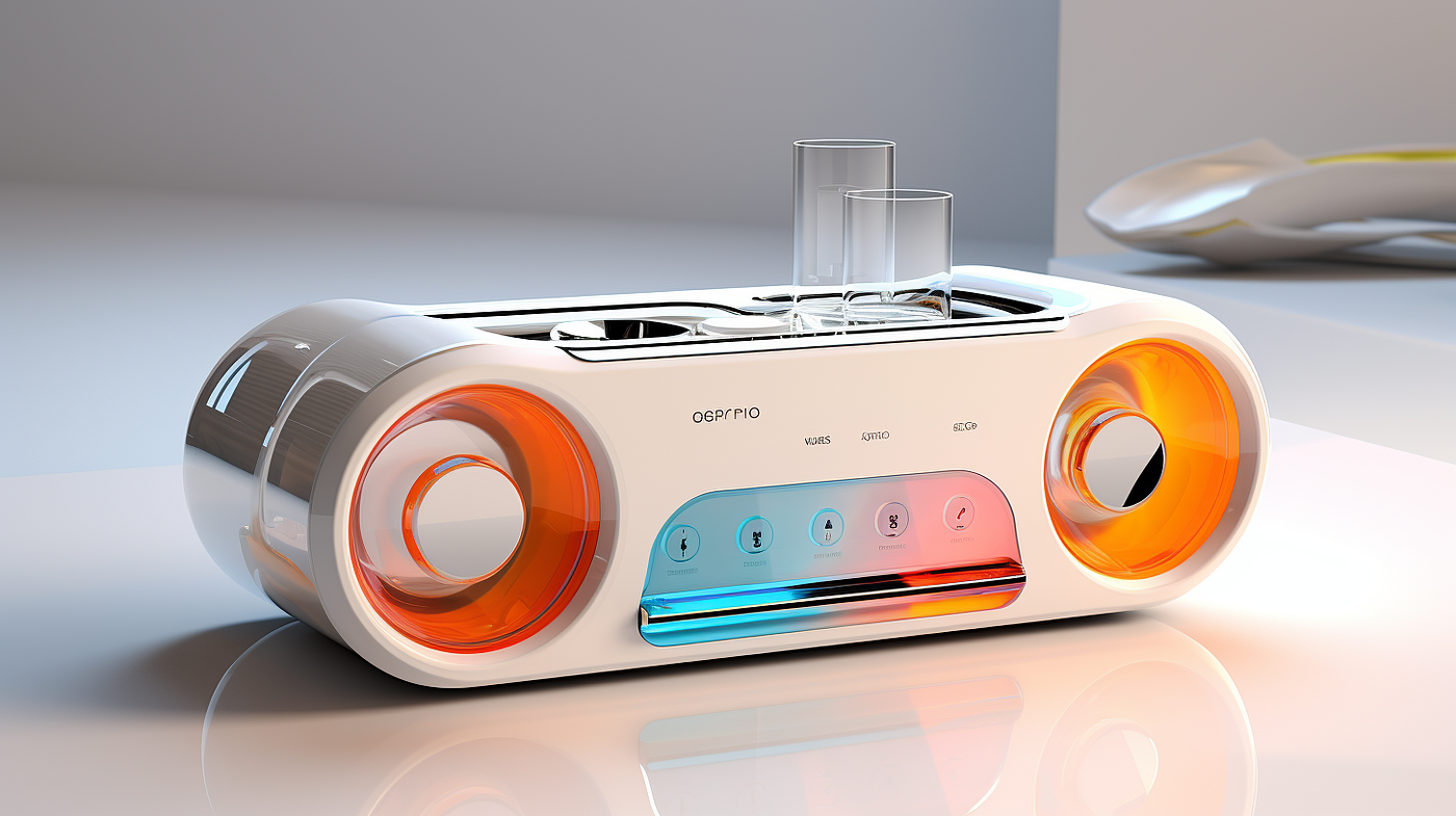 ai，Bluetooth Speaker ，conceptual design，interactive，color，CFM，