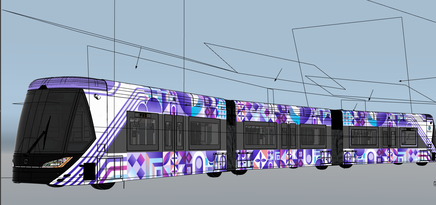 rail transit，industrial design，rhino，vray，Smart Track，